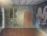 Краснодар: Кирпичный дом в горах Отличный дом в горах 110 кв. м. участок 11 соток. Гараж. Каминный зал с камином из натурального камня. Большой зал с арочными ок